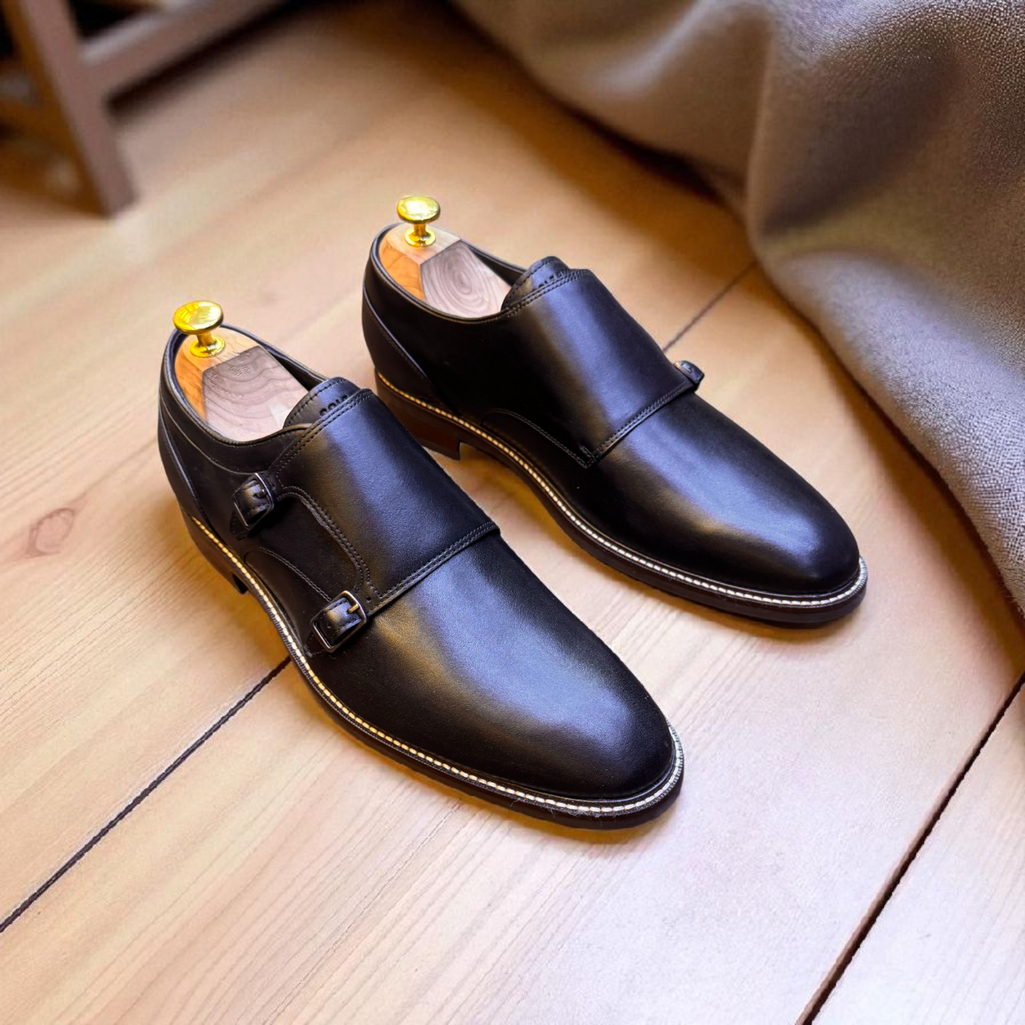 Colehaan Double Monk Black Colour