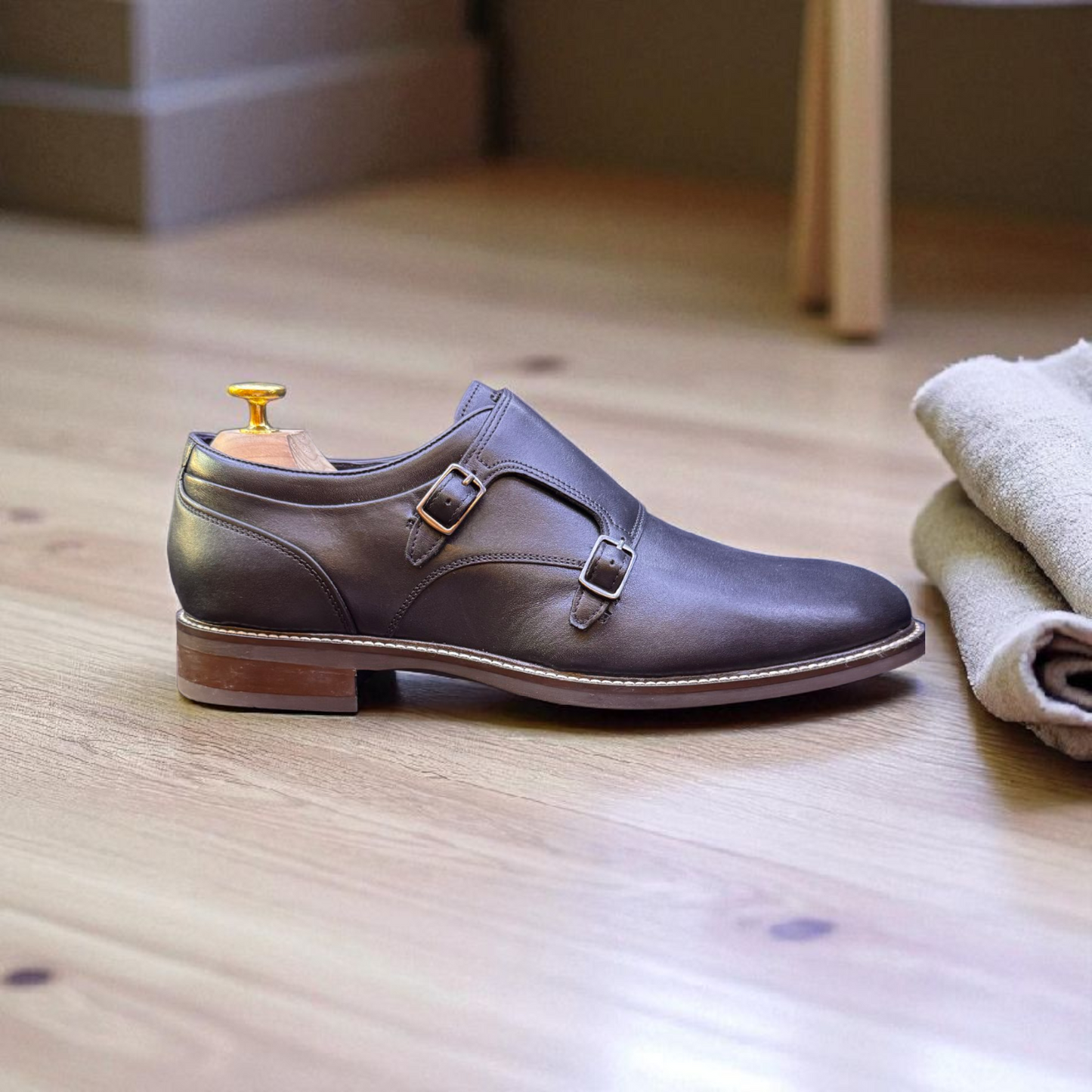 Colehaan Double Monk Black Colour