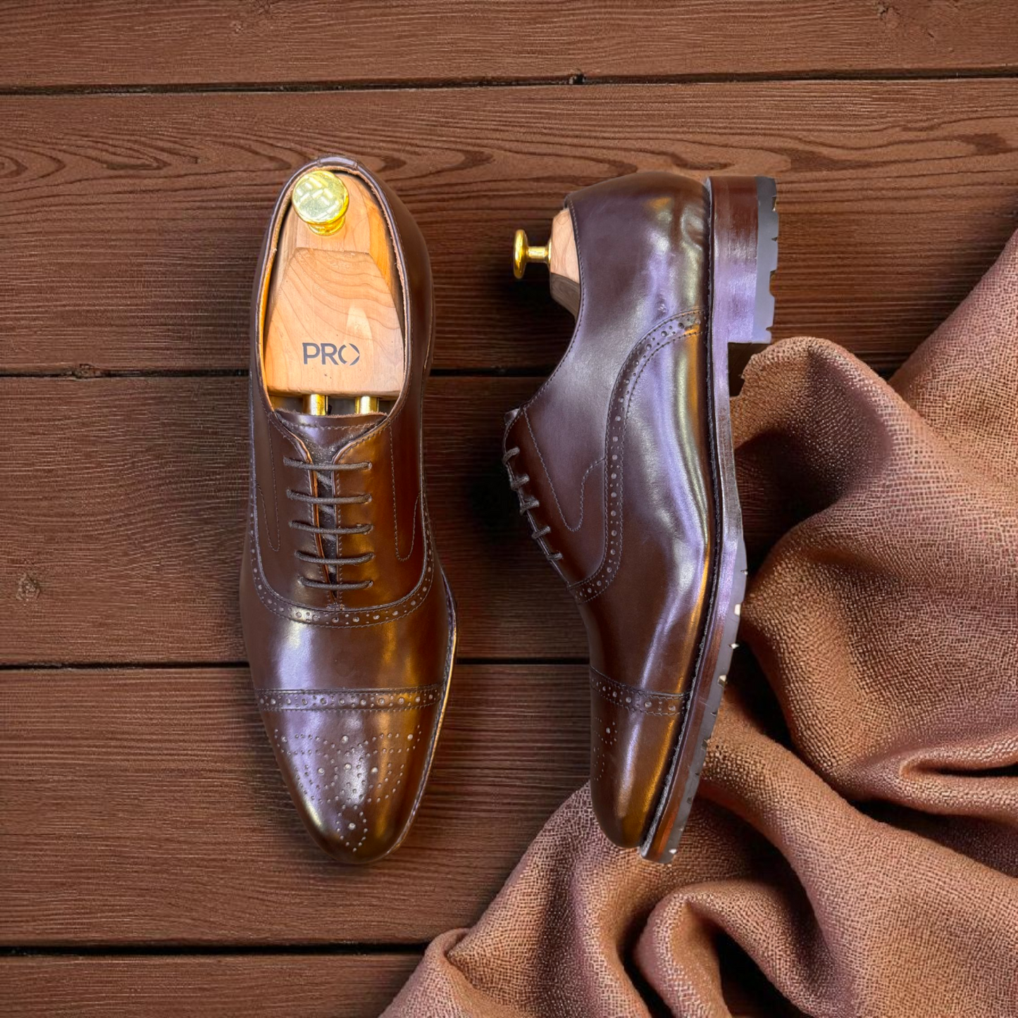 Loding Brown italian Oxford Formal Shoes