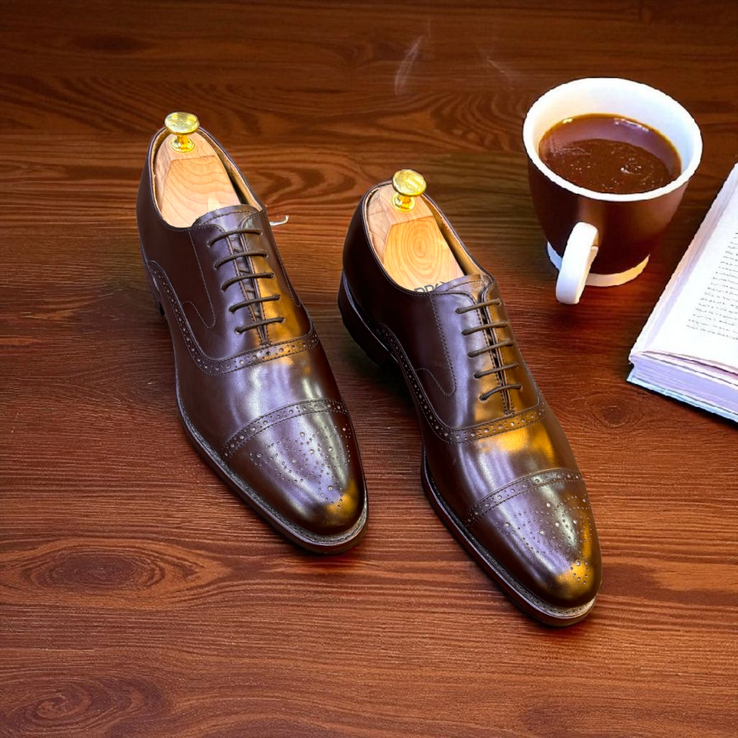 Loding Brown italian Oxford Formal Shoes