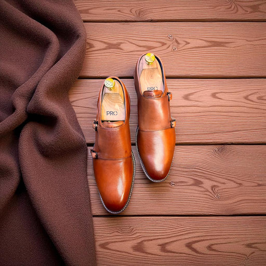 Colehaan Tan Double Monk
