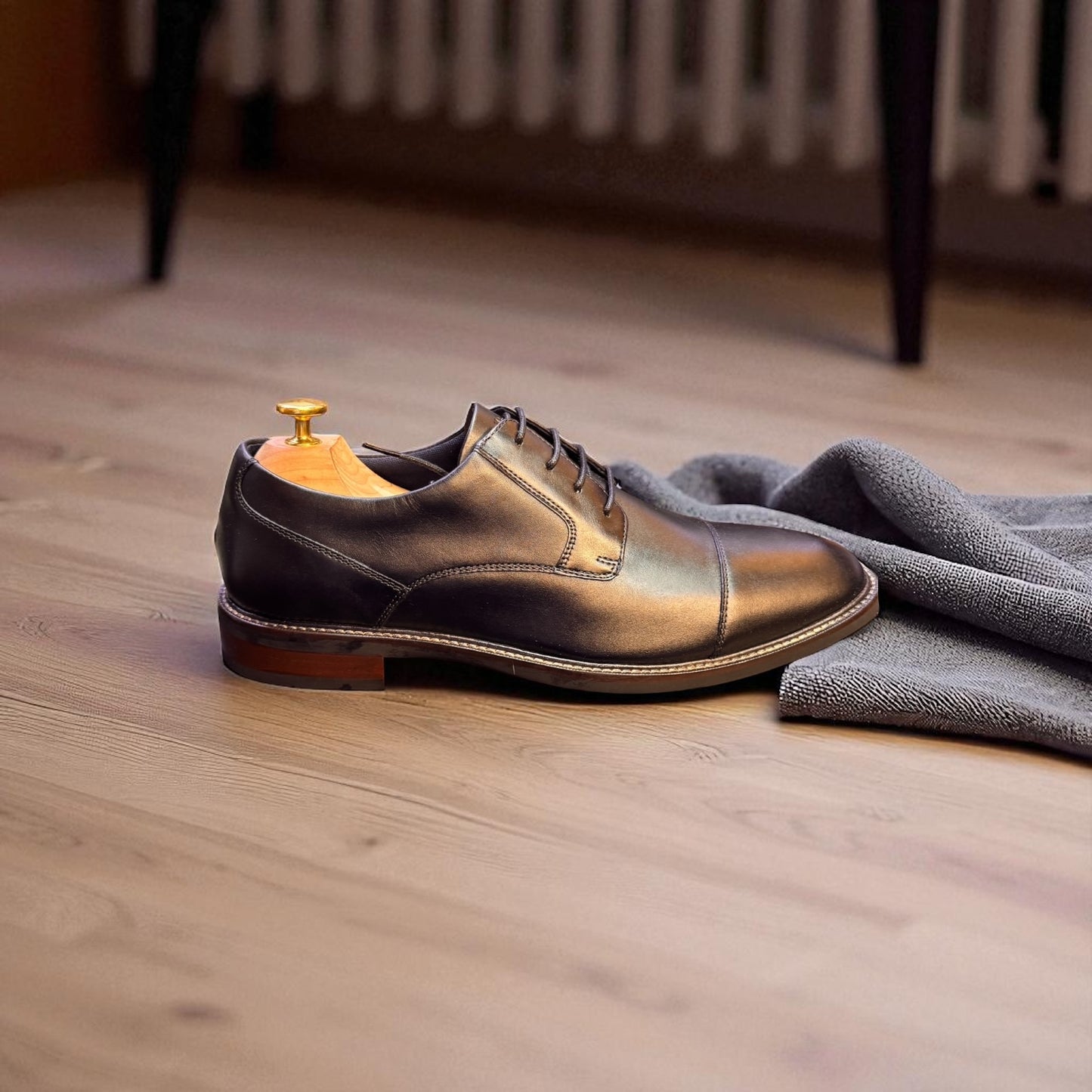 Colehaan black Cap Toe Formal Shoes