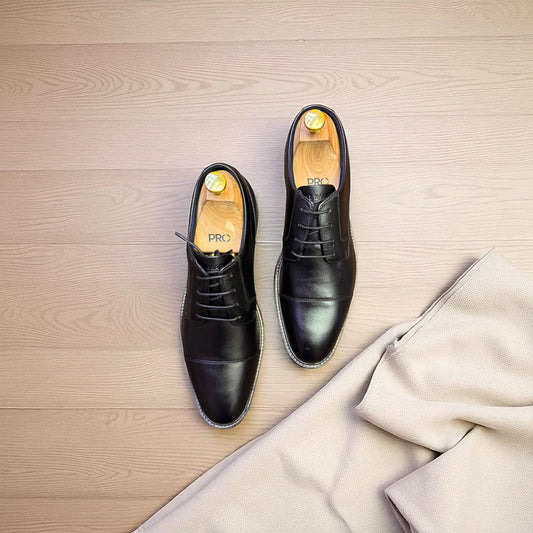 Colehaan black Cap Toe Formal Shoes