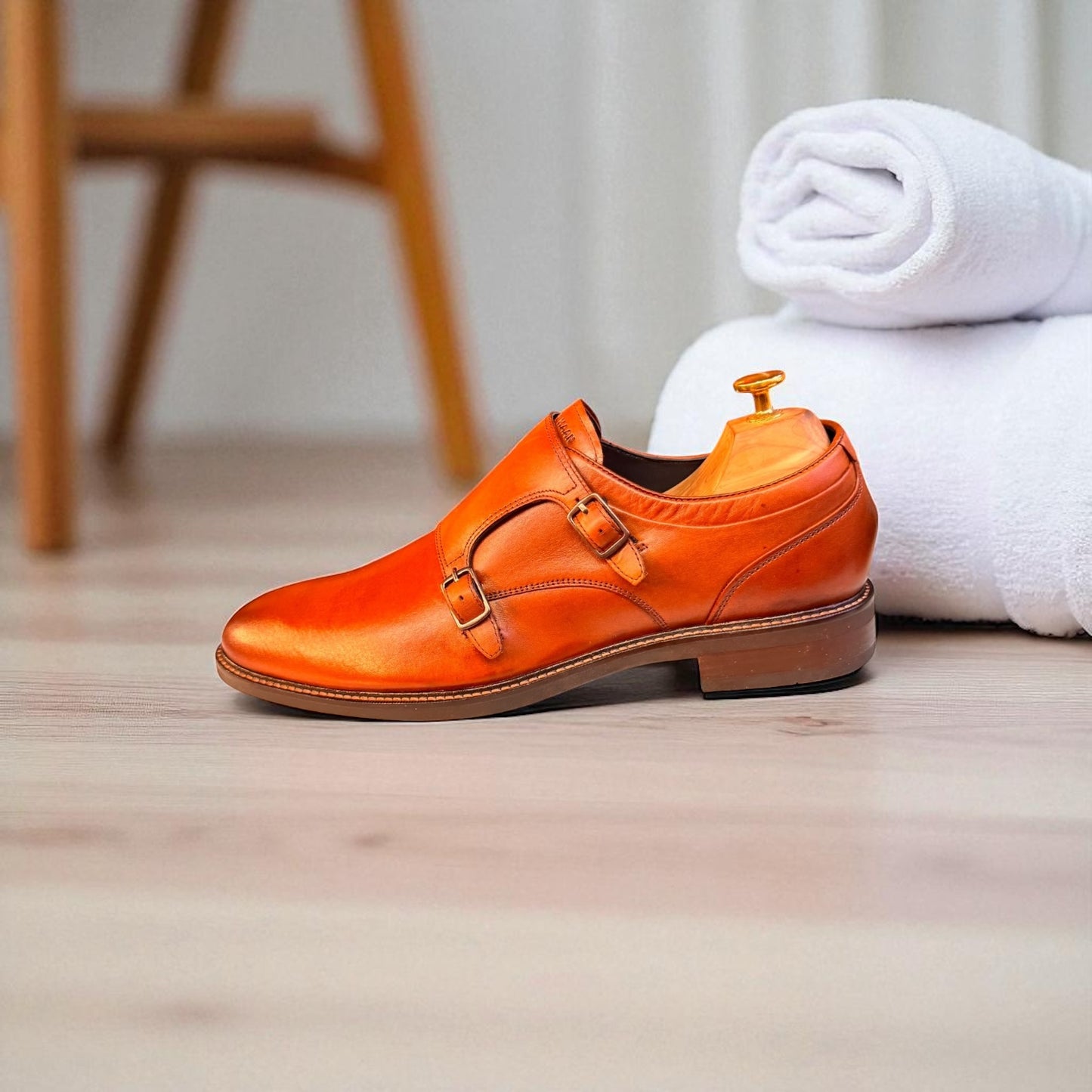 Colehaan Tan Double Monk