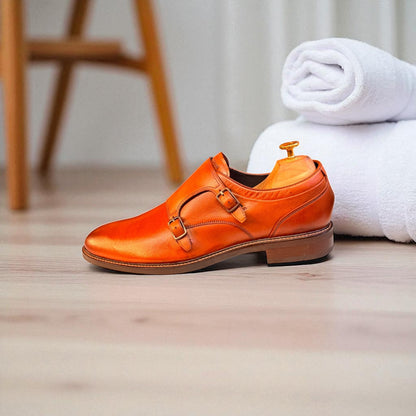 Colehaan Tan Double Monk