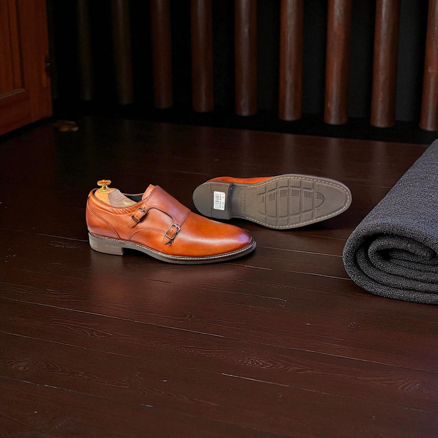 Colehaan Tan Double Monk