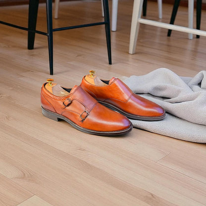 Colehaan Tan Double Monk