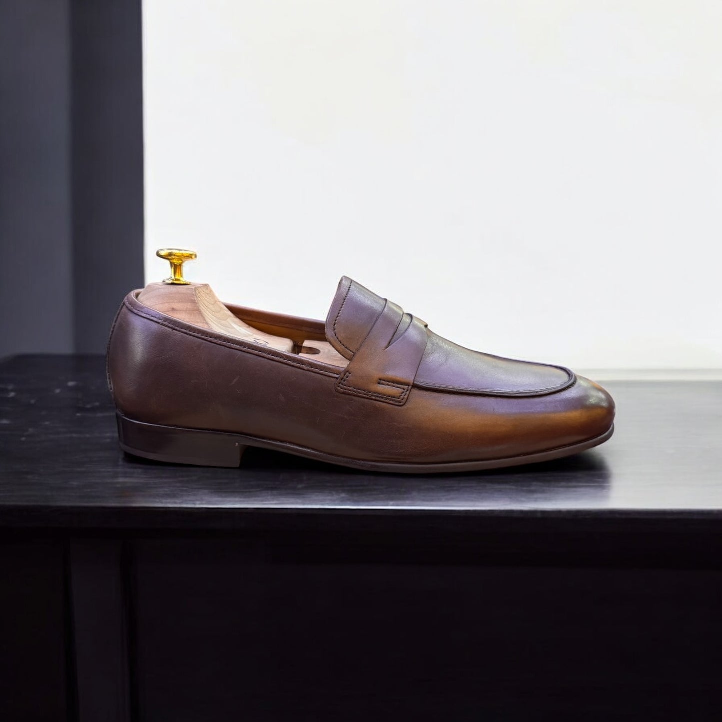 Gordon & Bros Brown Penny Loafer