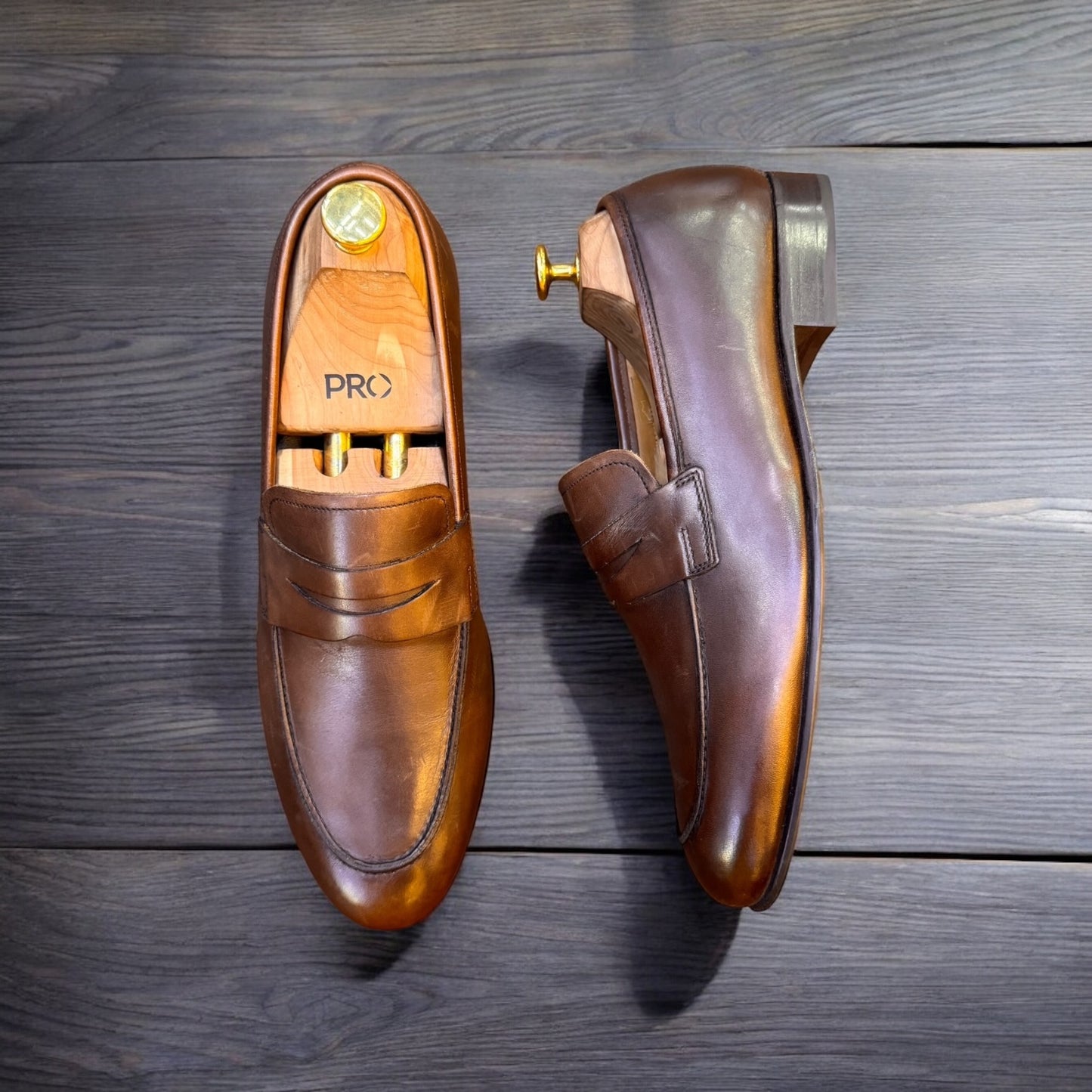 Gordon & Bros Brown Penny Loafer