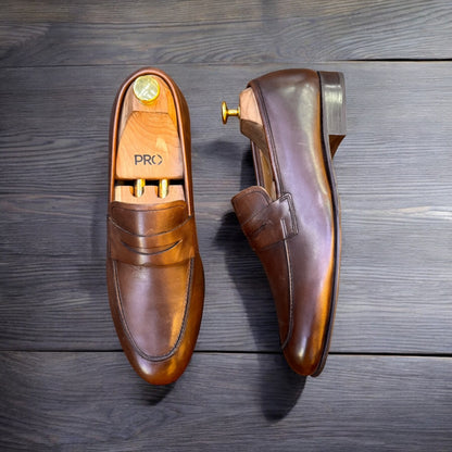 Gordon & Bros Brown Penny Loafer