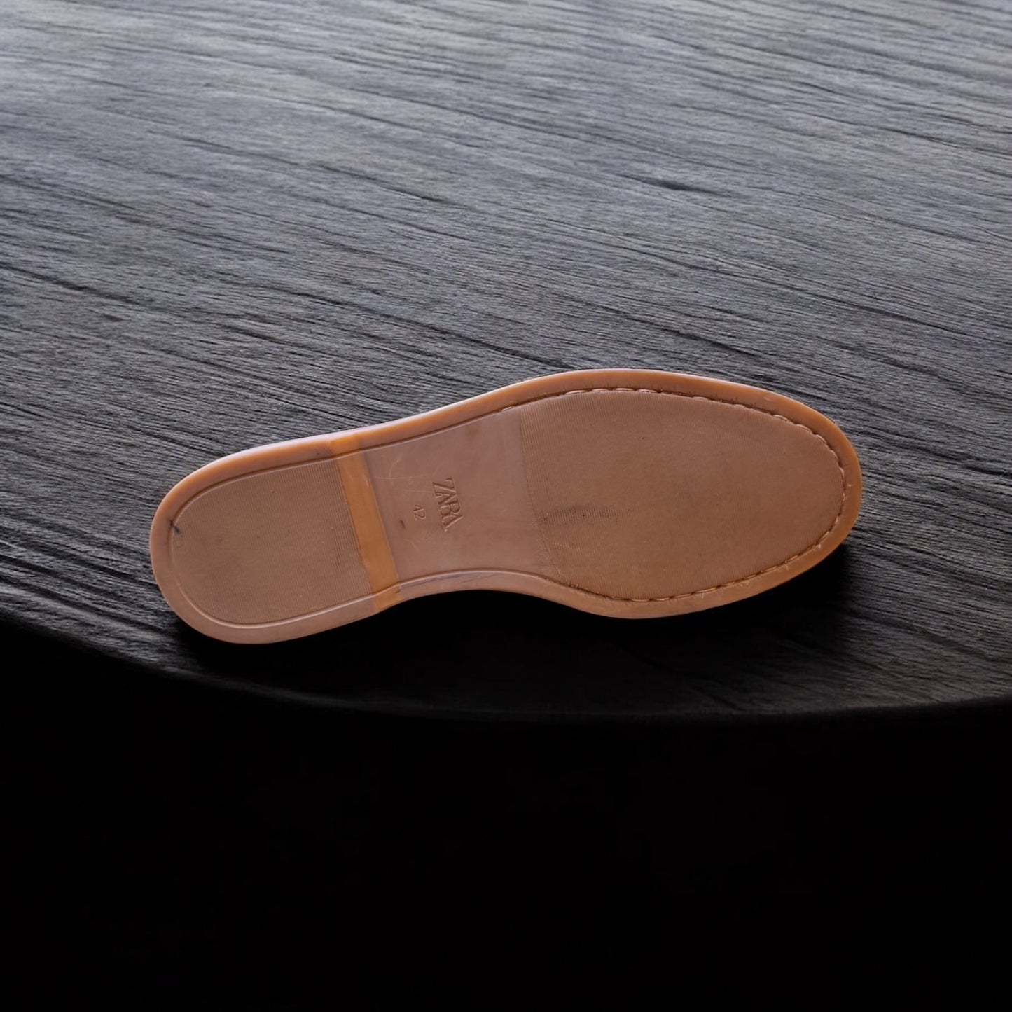 Zara Blue Suede Brown Sole Loafer