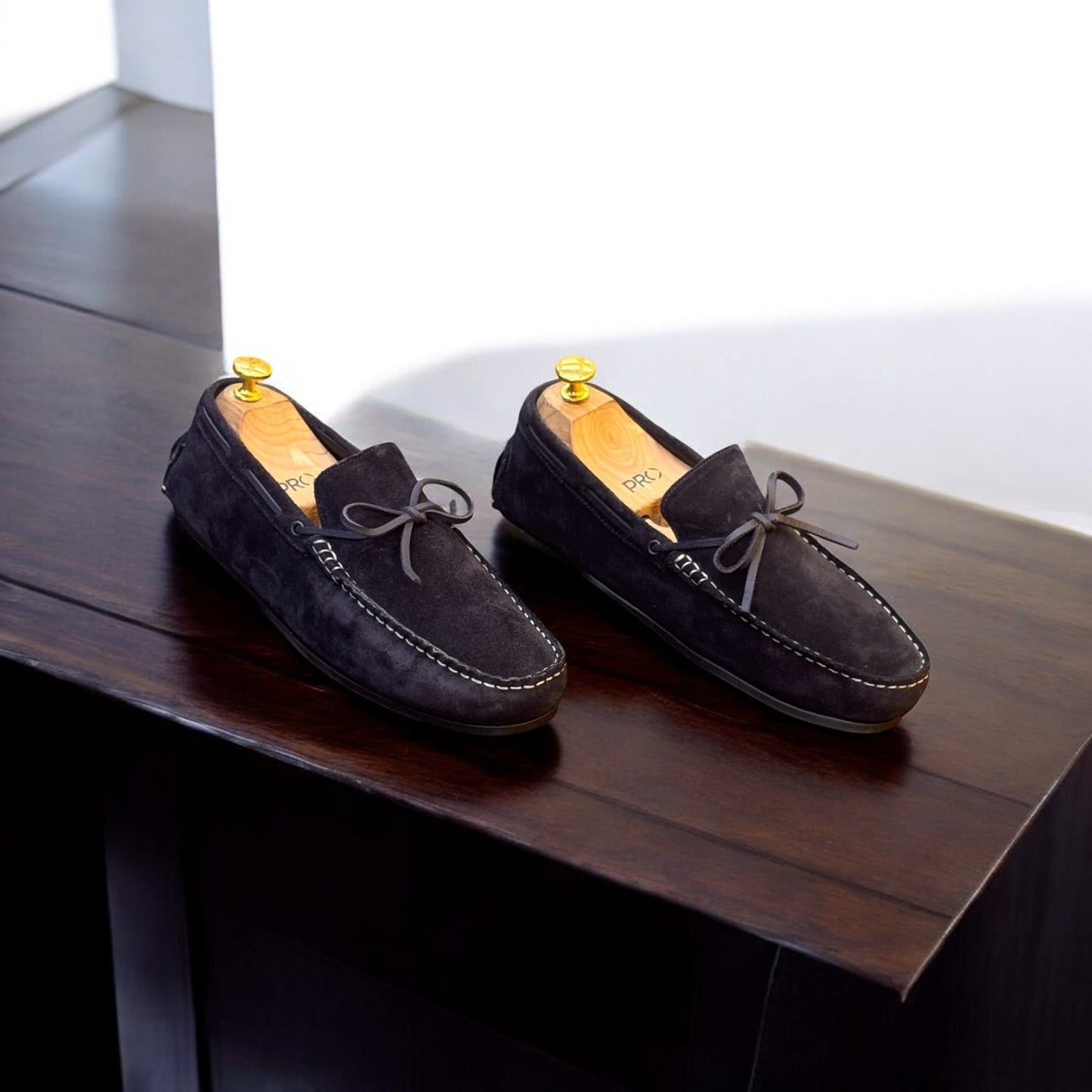 Zara Suede Blue Loafer