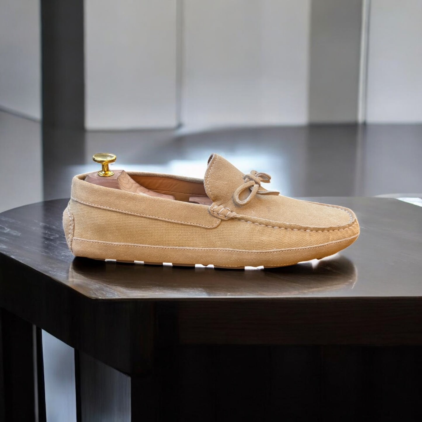 Zara Creame Shade Driving Loafer with Tussles