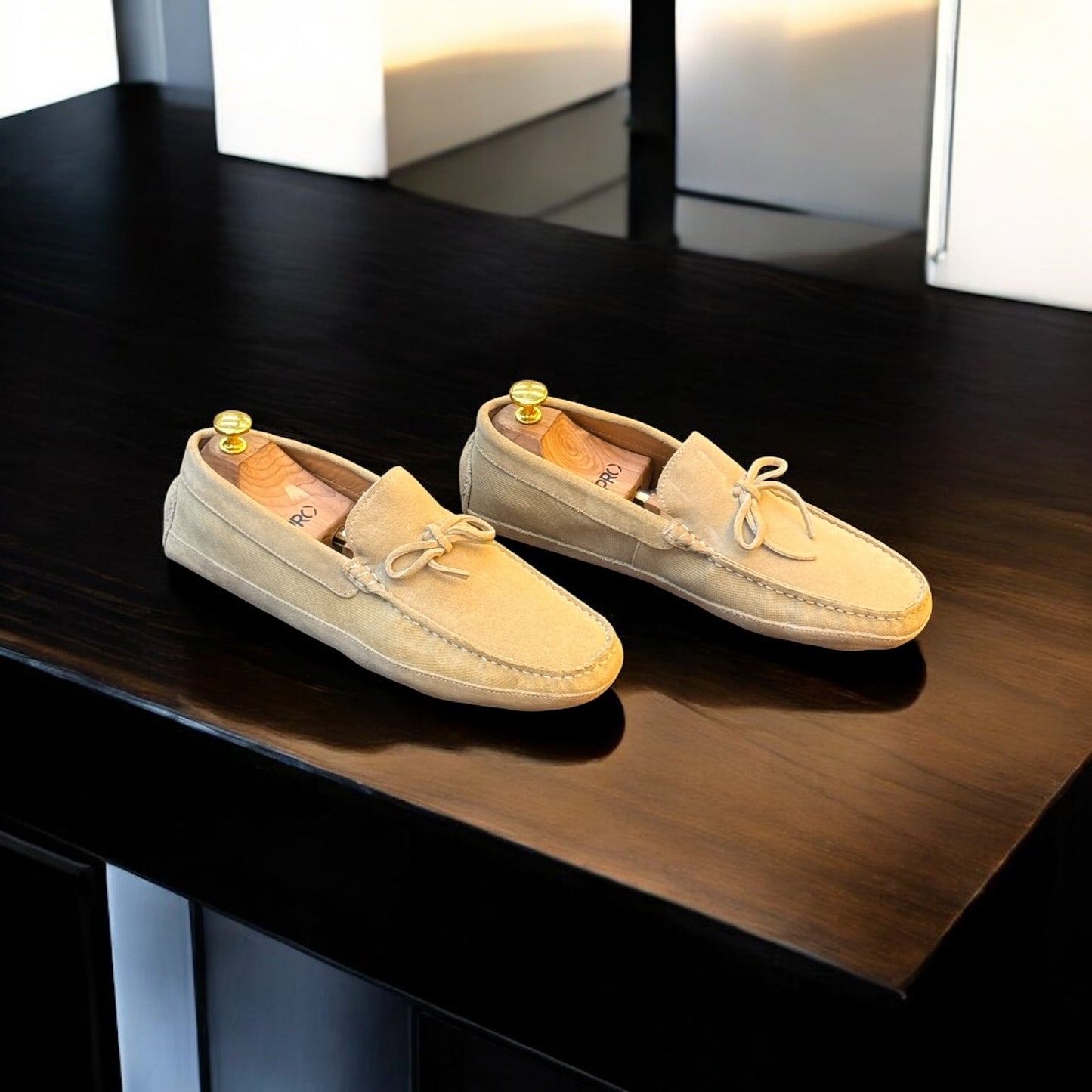 Zara Creame Shade Driving Loafer with Tussles