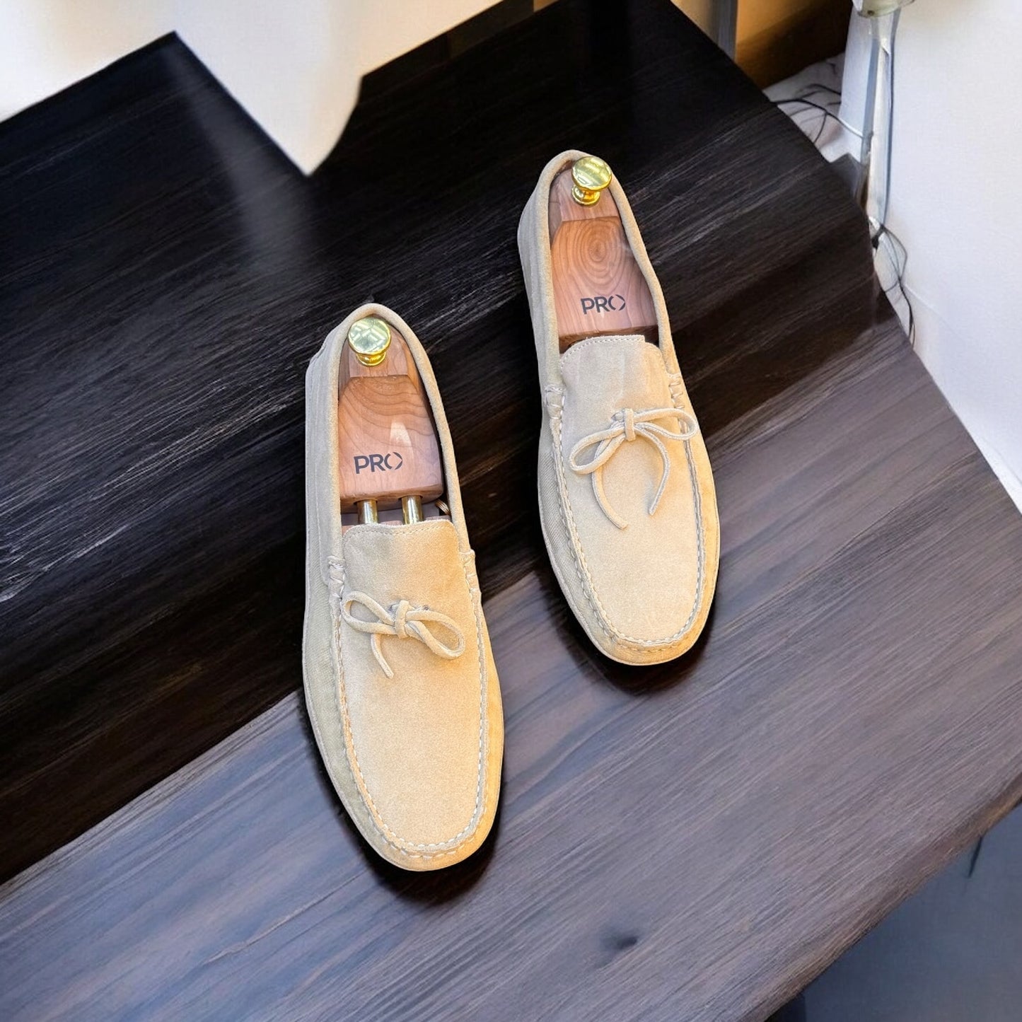 Zara Creame Shade Driving Loafer with Tussles