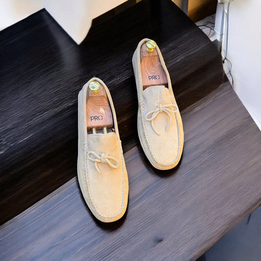 Zara Creame Shade Driving Loafer with Tussles