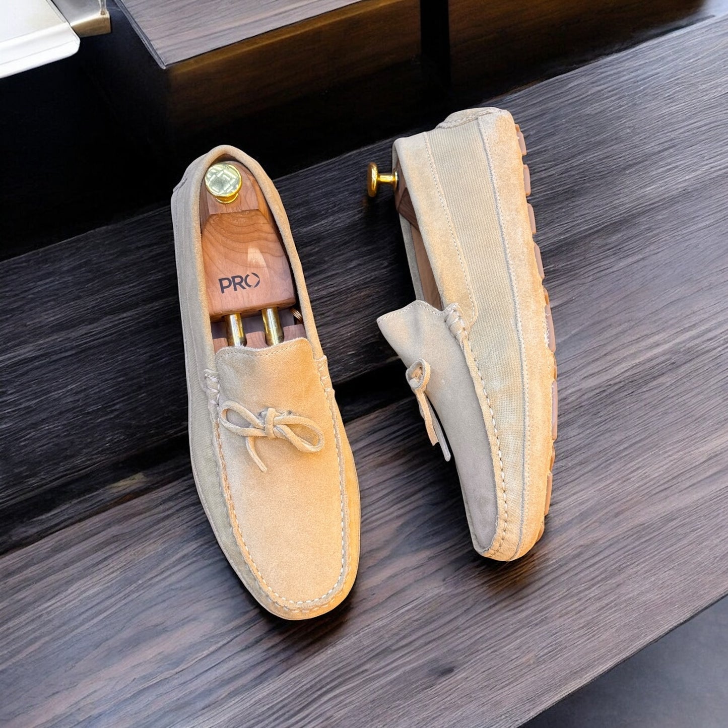 Zara Creame Shade Driving Loafer with Tussles