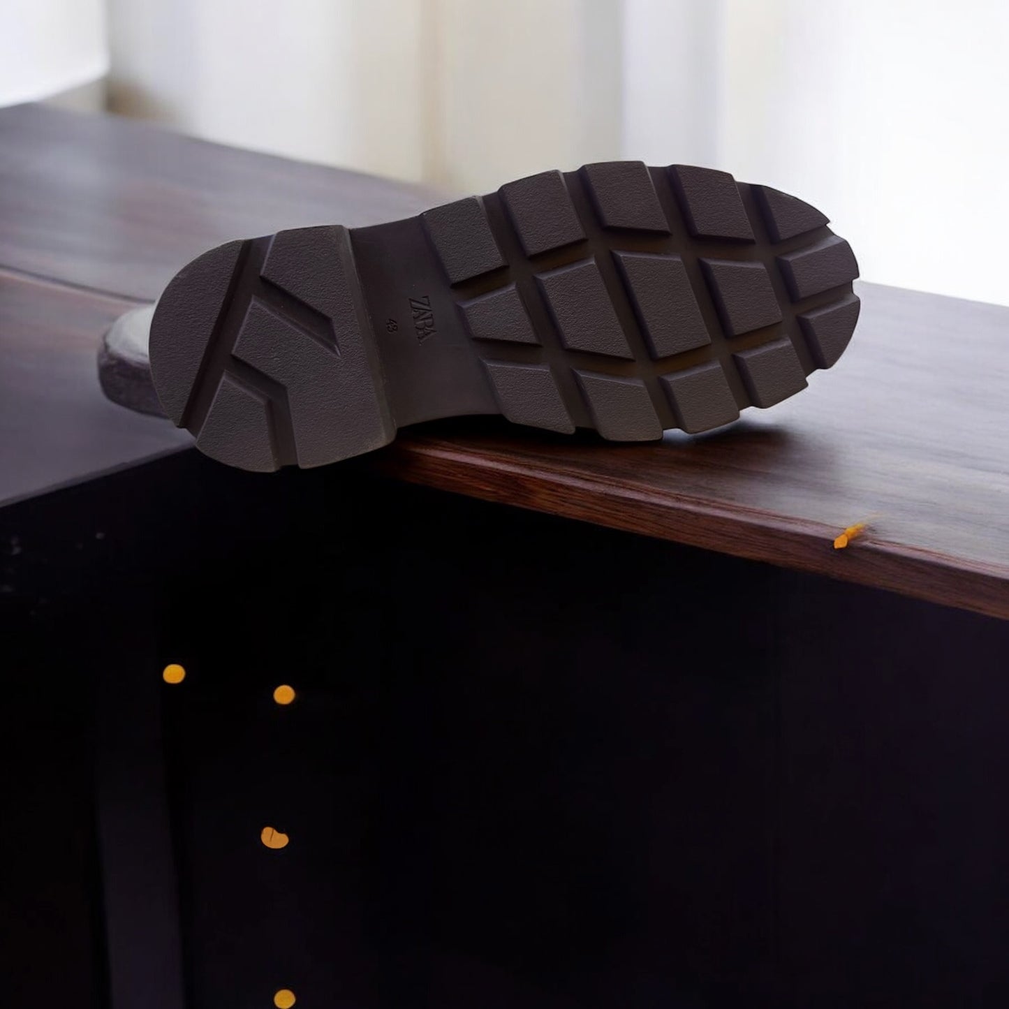 Zara Black Chunky Formal Shoes