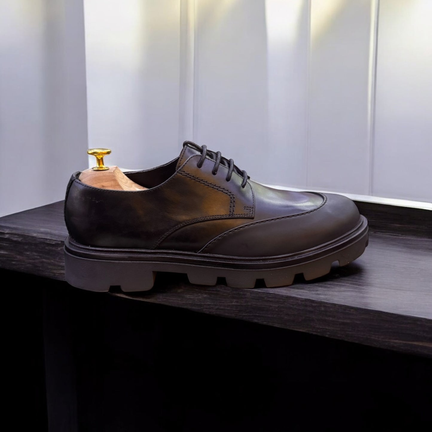 Zara Black Chunky Formal Shoes