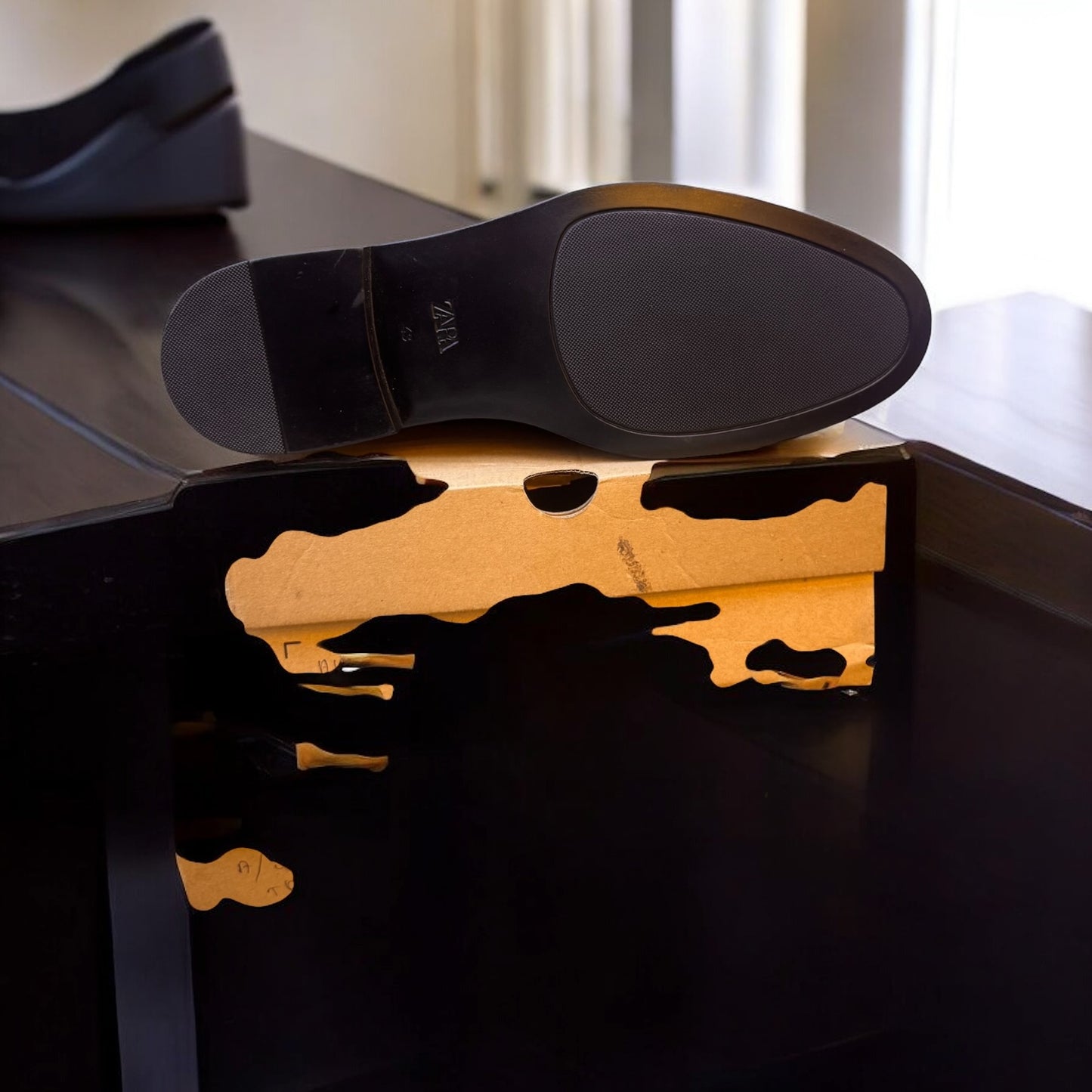 Zara Black Oxford Formal Shoes