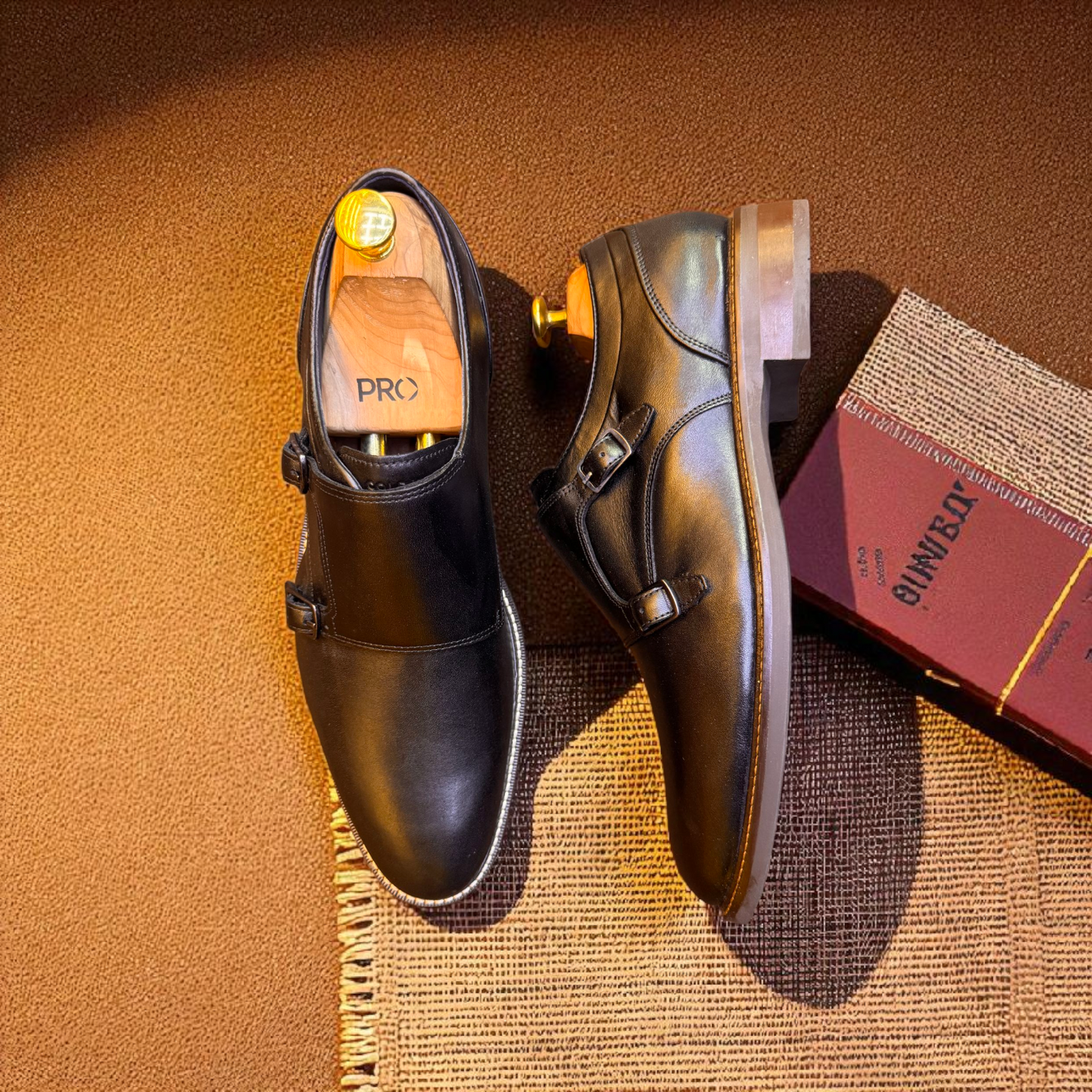 Colehaan Double Monk Black Colour