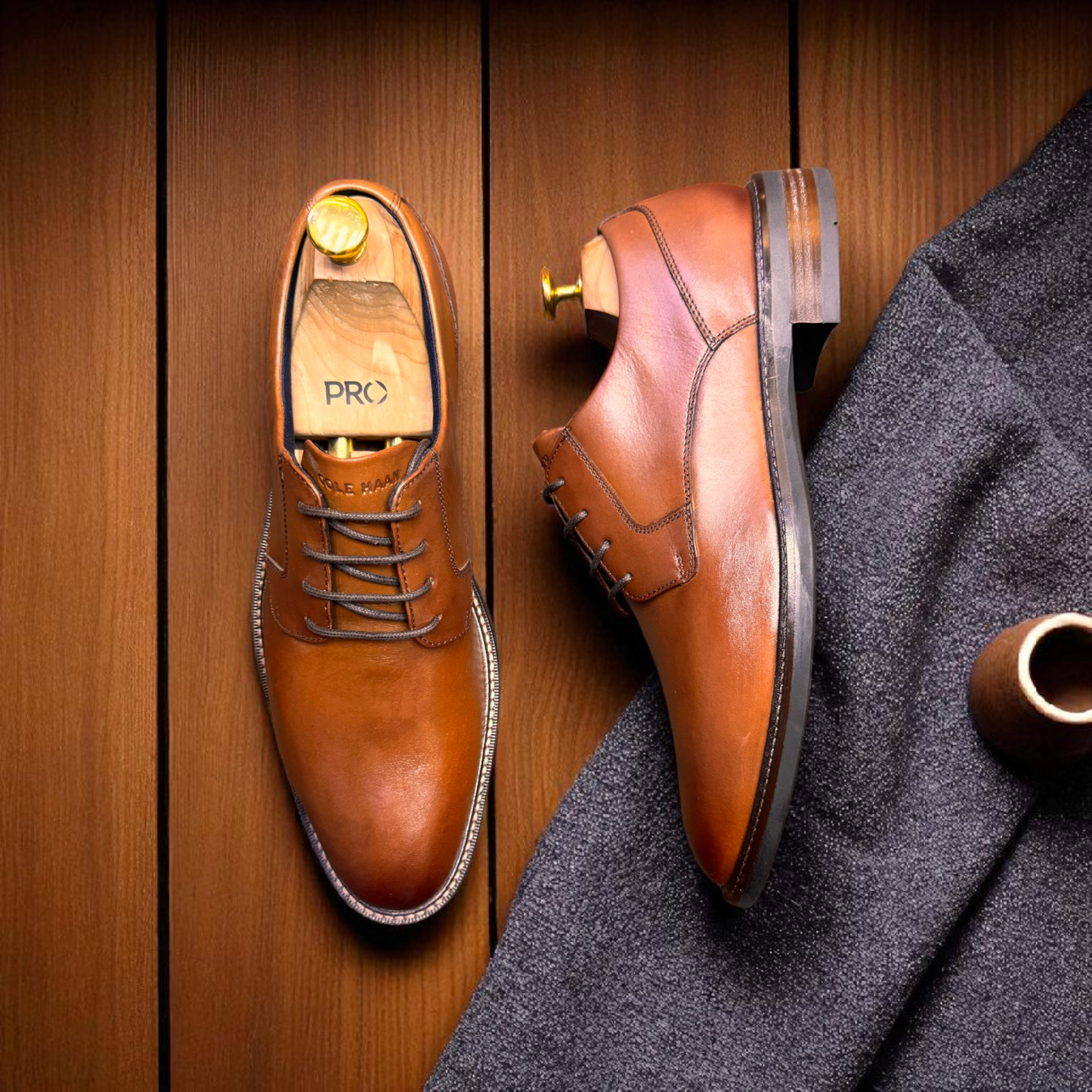 Colehaan Tan colour Formal Shoes
