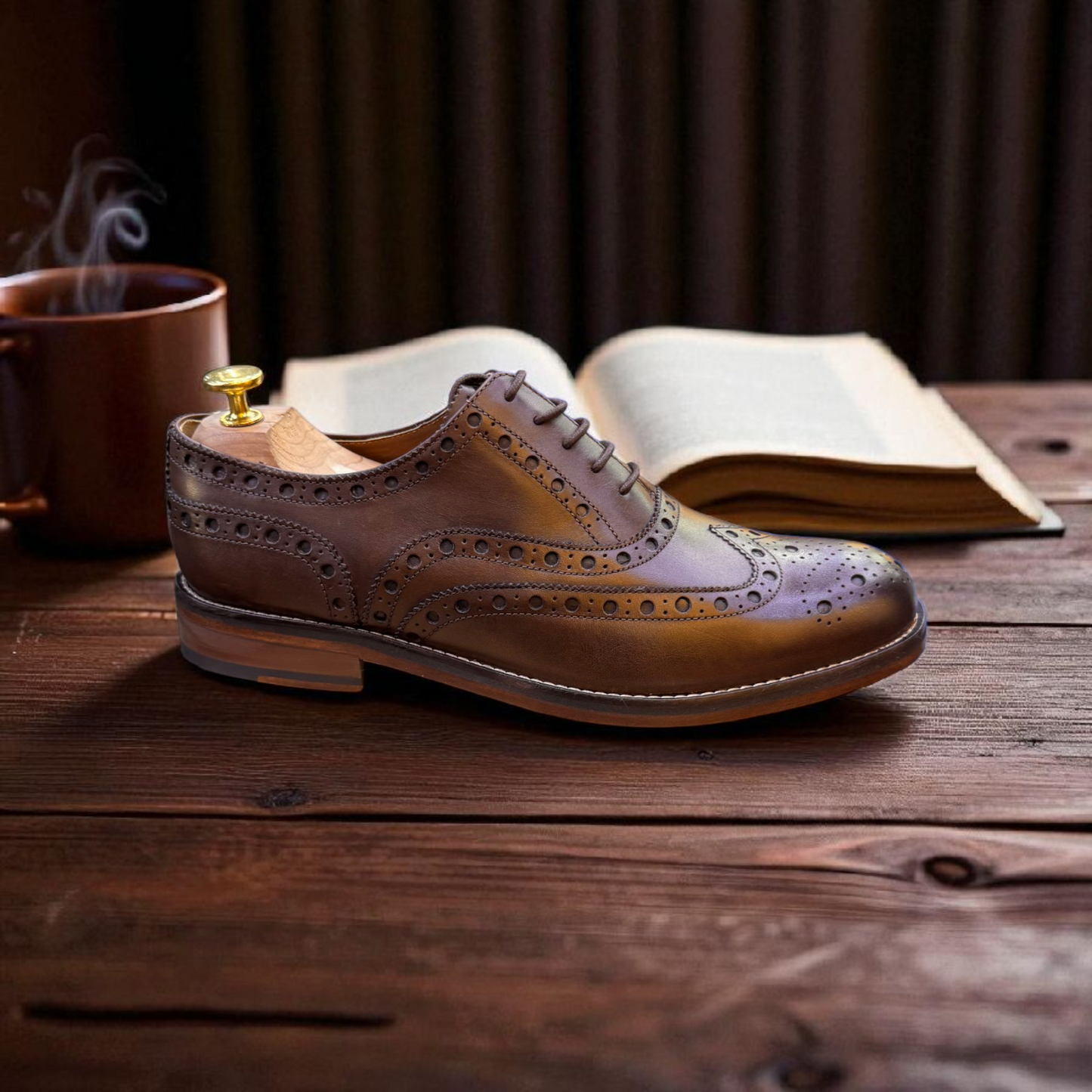 Racing Green Brown Brogue