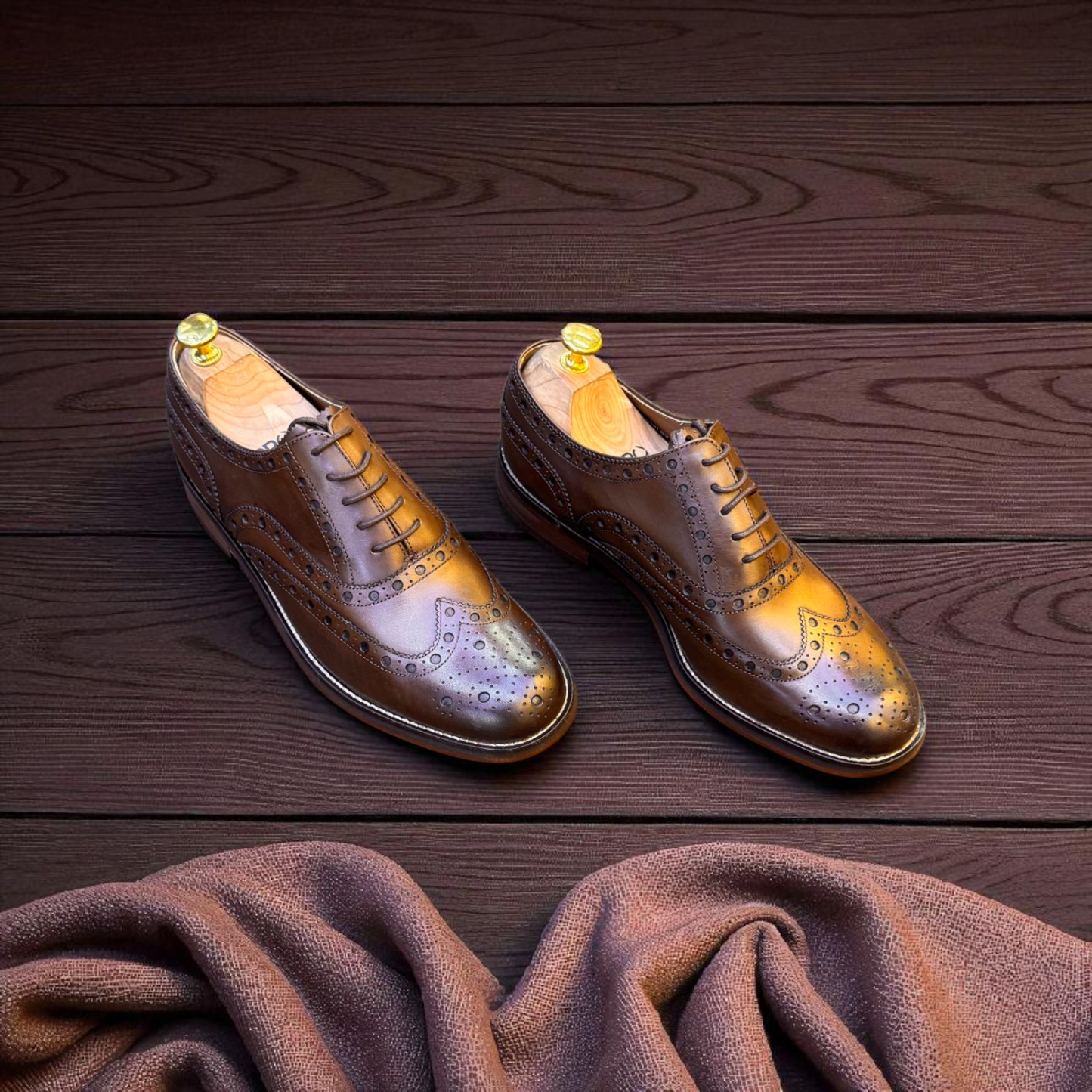 Racing Green Brown Brogue