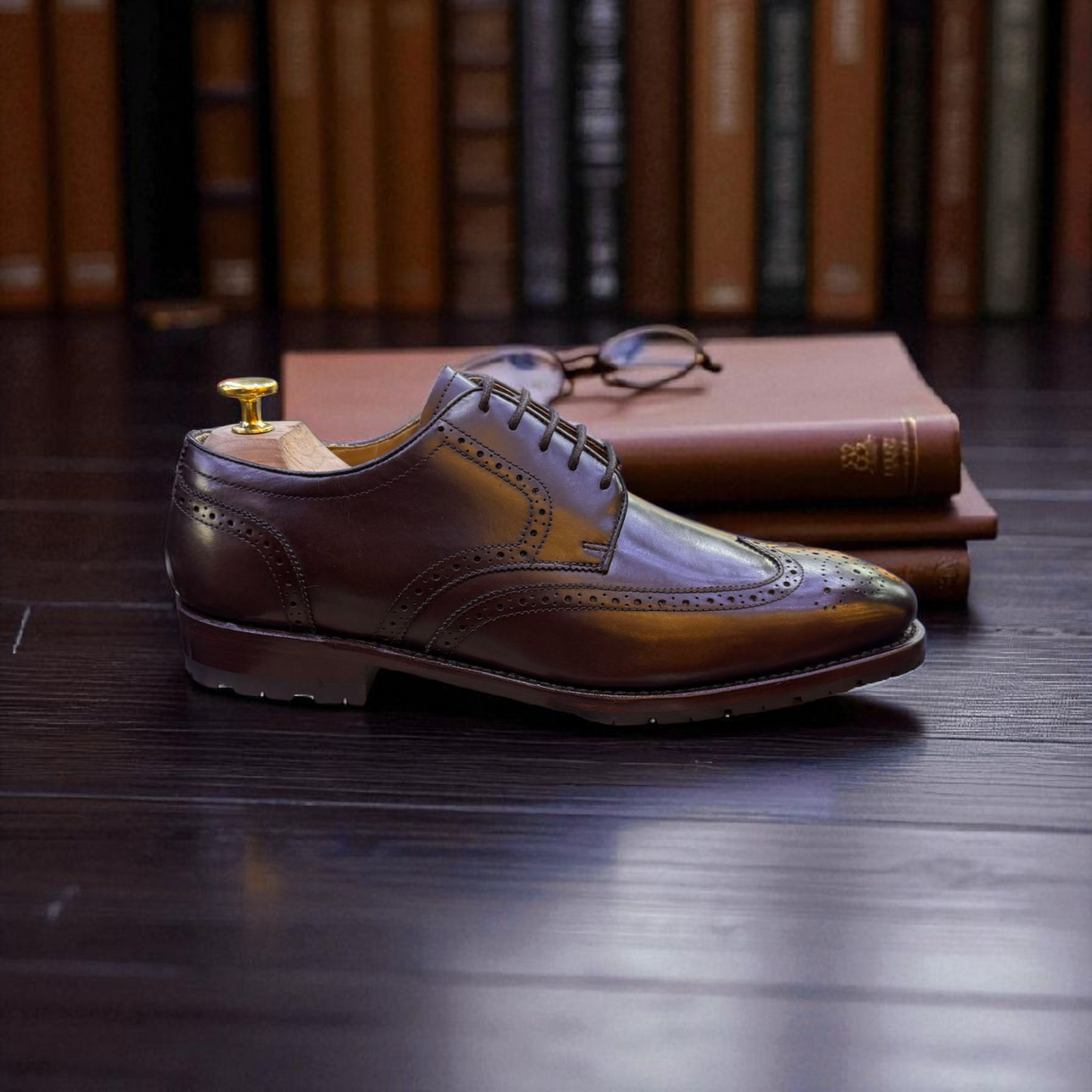 Loding Brown Derby Wingtip Shoes