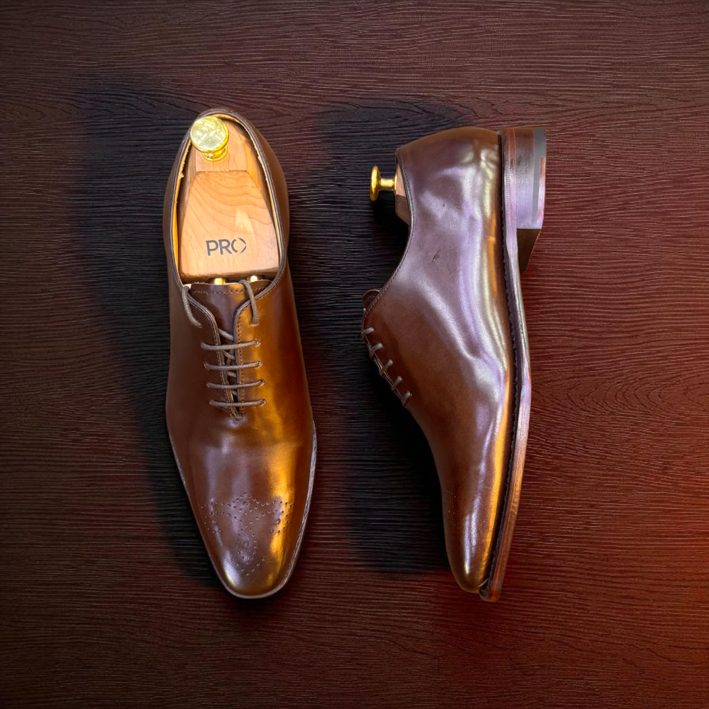 Loding Brown Italian Wholecut Designer Shoes
