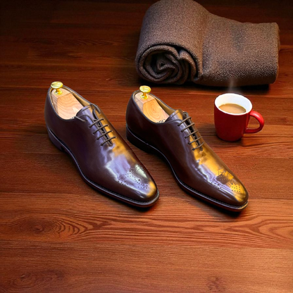 Loding Brown Italian Wholecut Designer Shoes