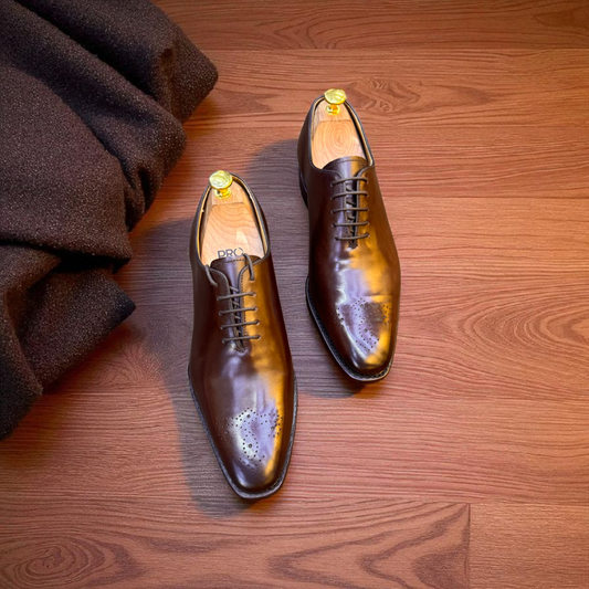 Loding Brown Italian Wholecut Designer Shoes