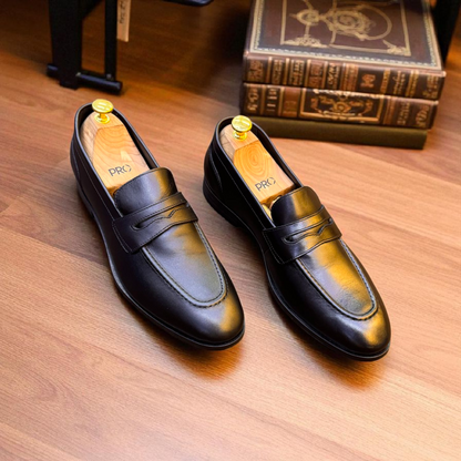 Marks London Black Penny Loafer