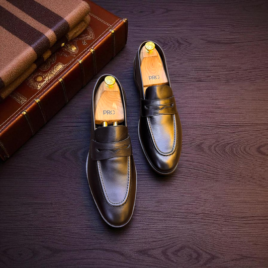 Marks London Black Penny Loafer