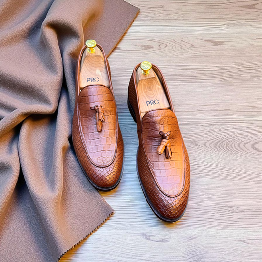 Marks London Tan Colour Crocko Penny Loafer