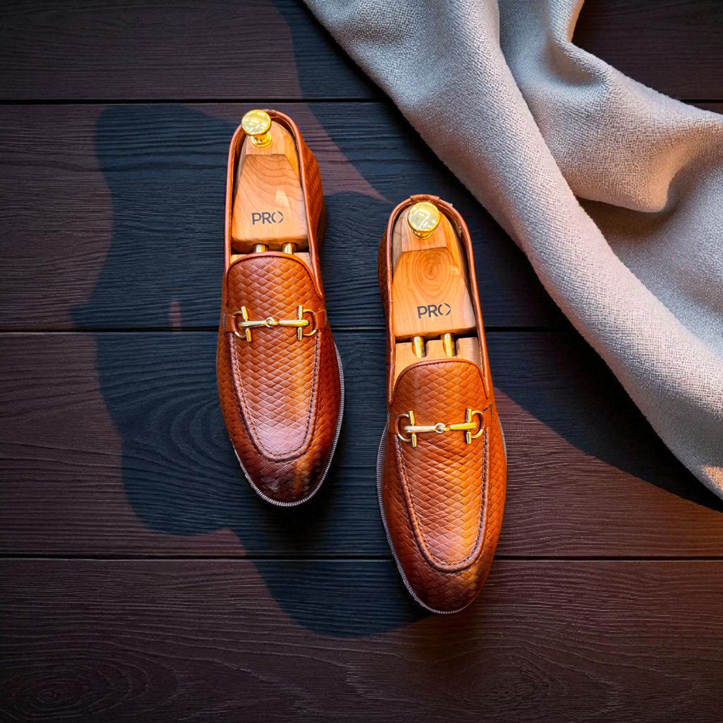 Marks London Tan Buckle Loafer