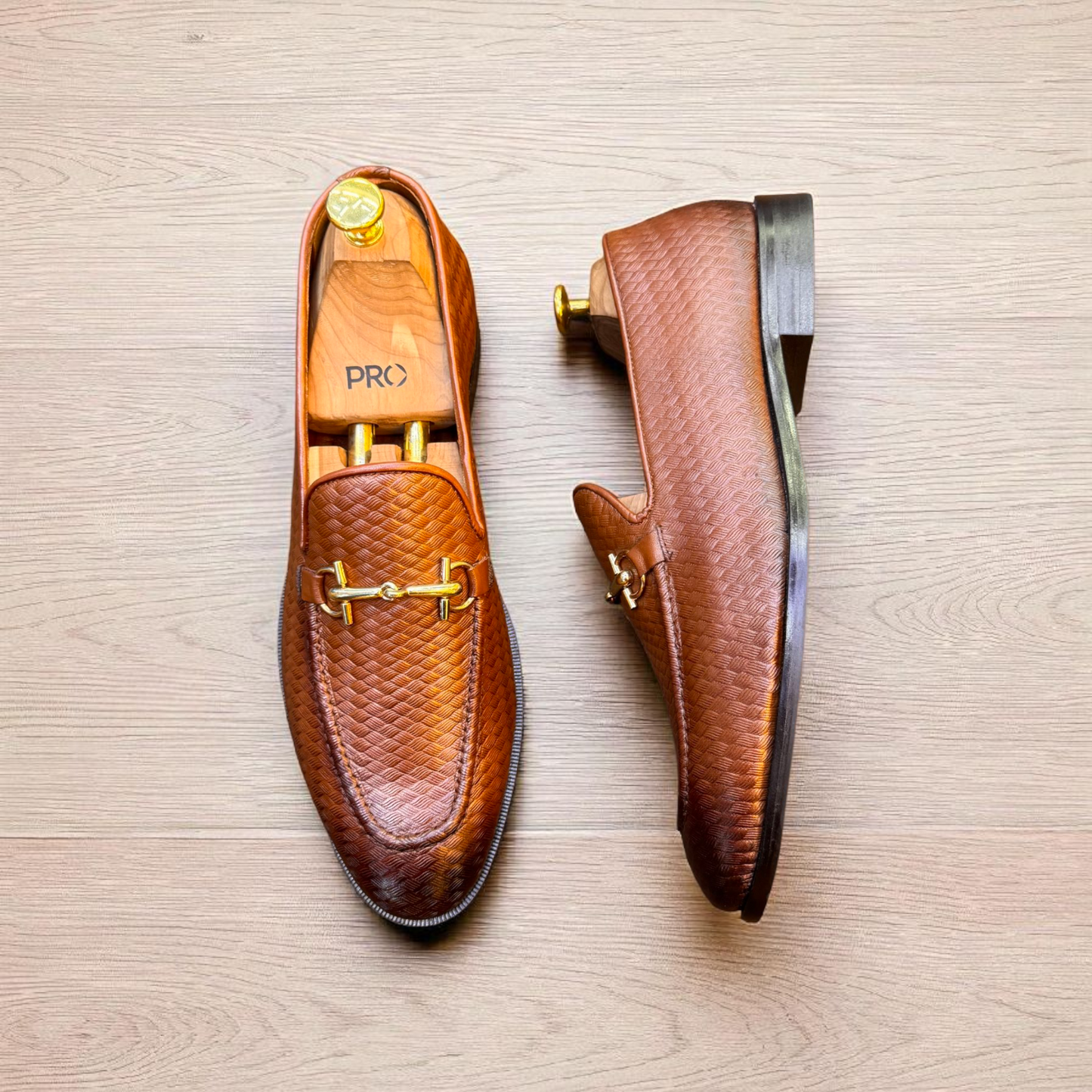 Marks London Tan Buckle Loafer