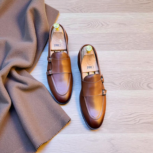 Marks London Tan Double Monk