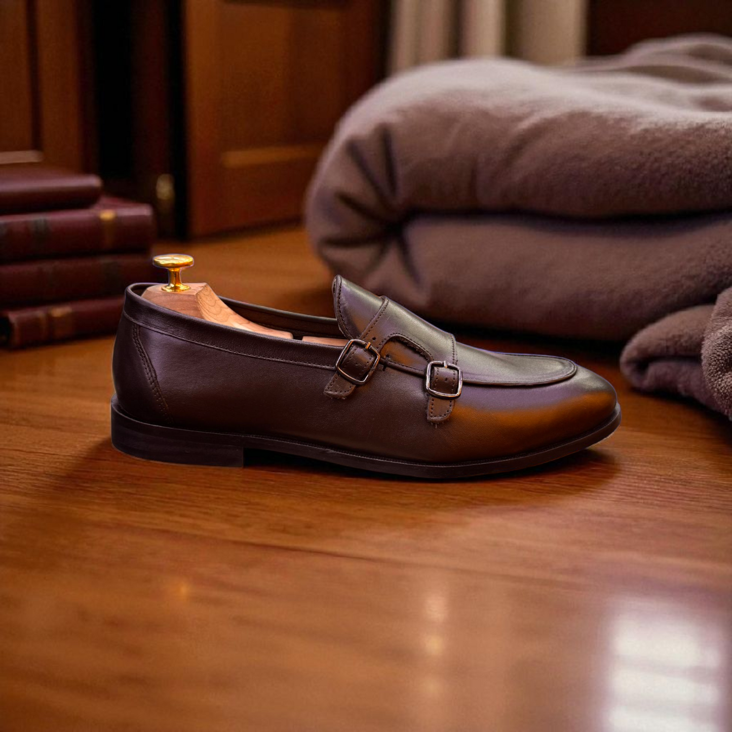Marks London Brown Double Monk