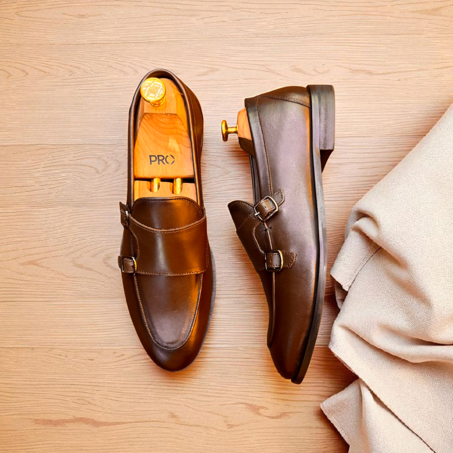 Marks London Brown Double Monk