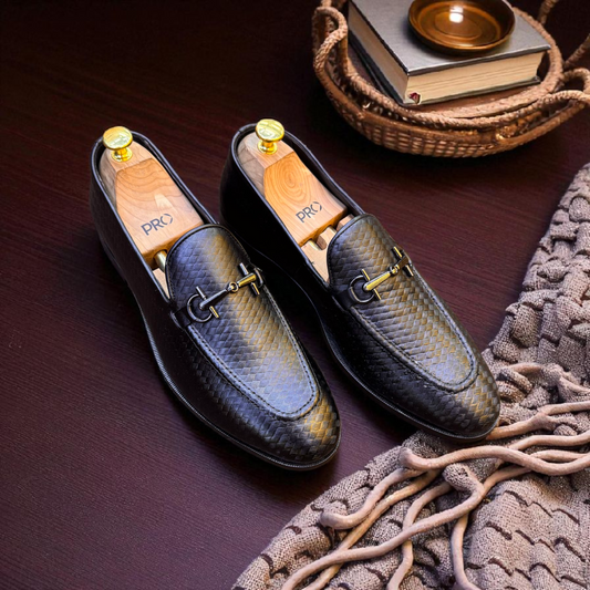 Marks London Black Buckle Loafer