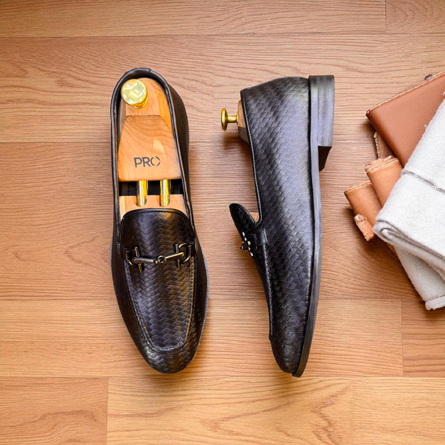 Marks London Black Buckle Loafer