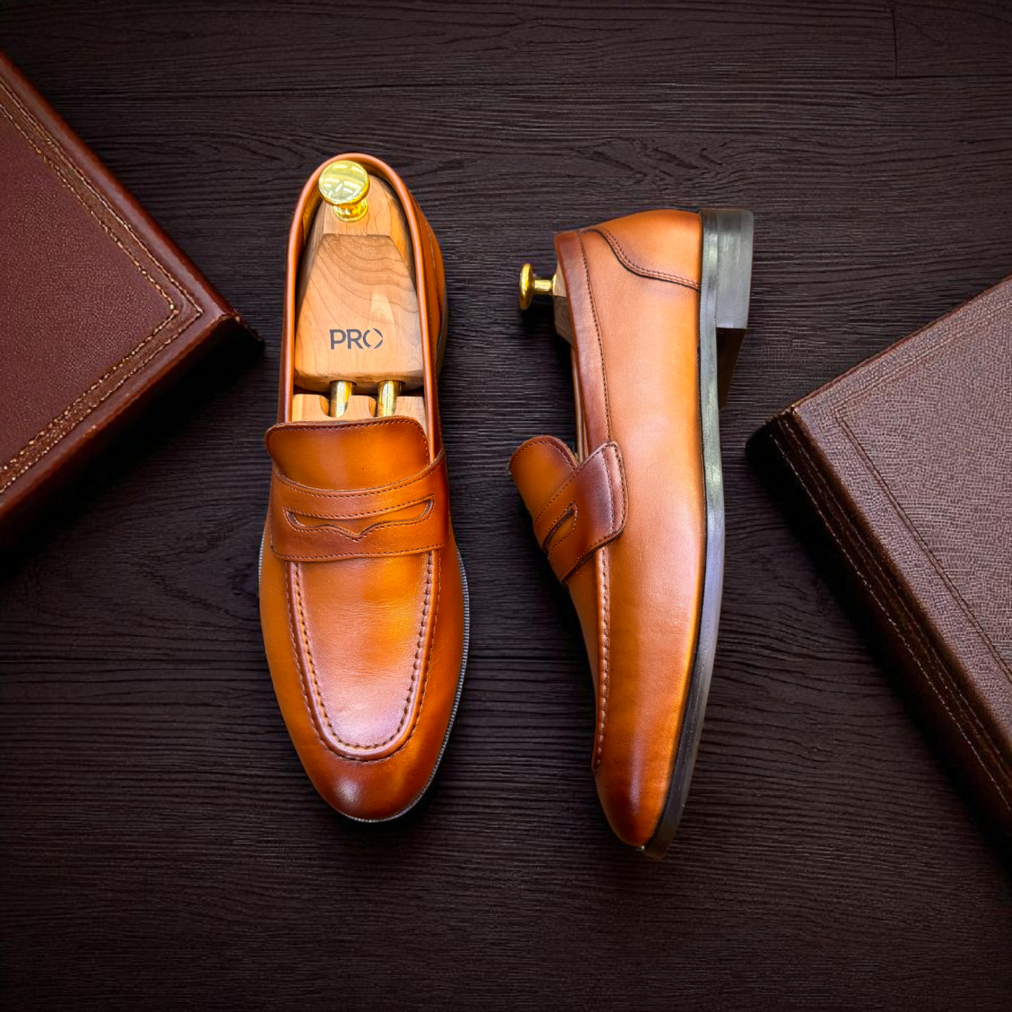 Marks London Tan Plane Loafer