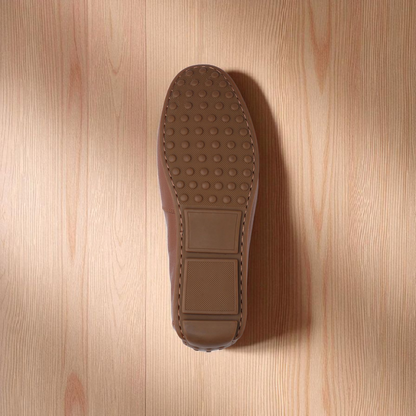 Gordon & Bros Tan Driving Loafer with Buckle